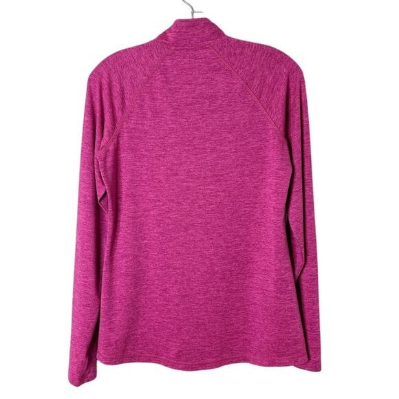 Old Navy Active Women's Go Dry 1/4 Zip Top S Space Dye Pink Long Sleeve Athletic - Picture 4 of 5